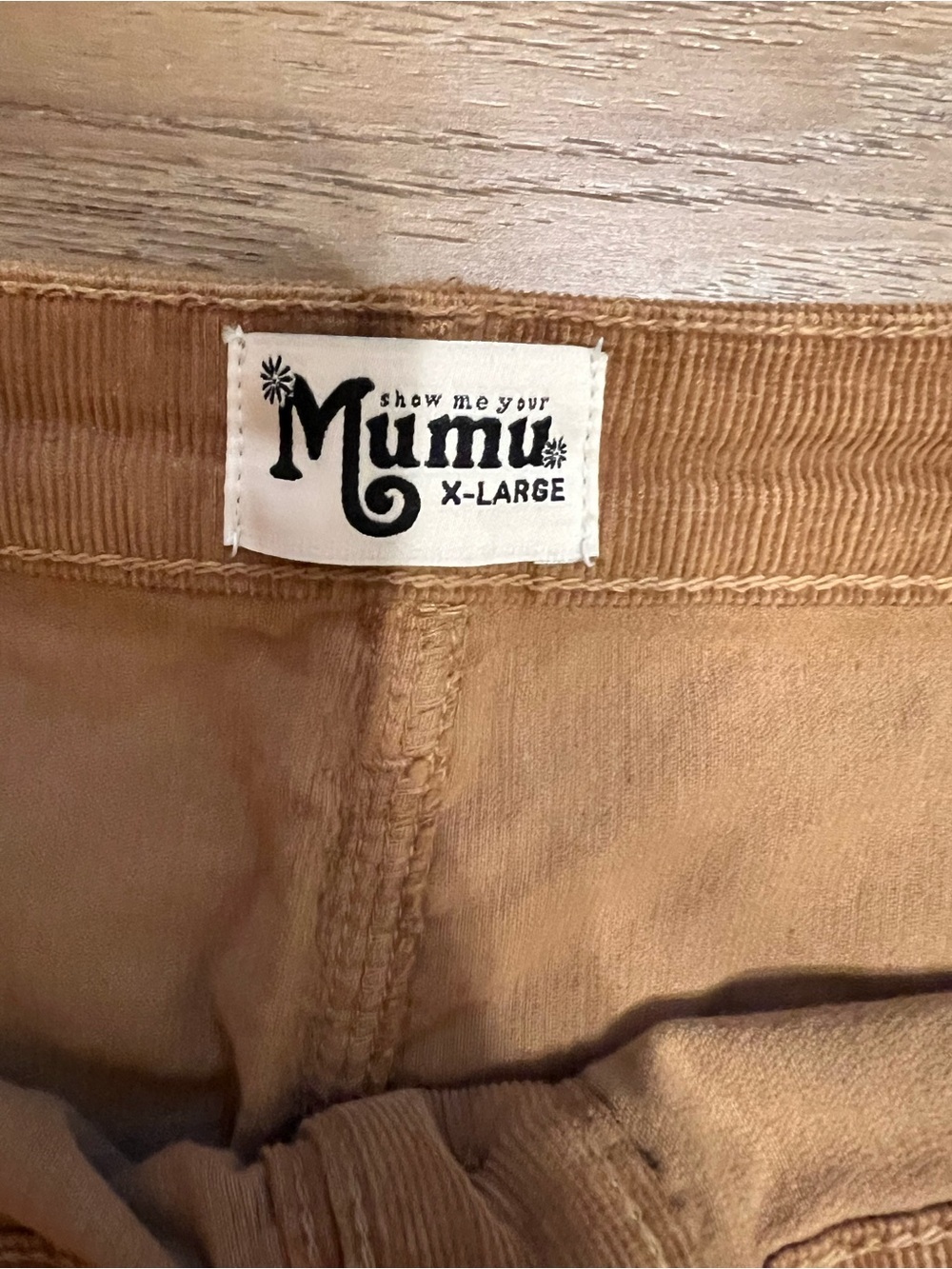 Show Me Your Mumu Boho Corduroy Skirt in Caramel XL - Picture 5 of 7